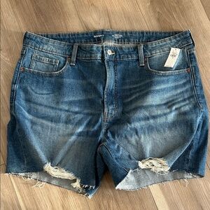 Old Navy Blue Distressed Denim Shorts
